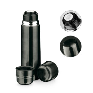 HEAT. Garrafa em aço inox de parede dupla térmica, isolada a vácuo 750 mL