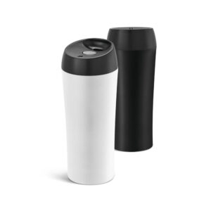 MONARDA. Copo de viagem em aço inox, térmico com parede dupla isolada a ar 470 mL