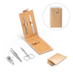 ZENA. Conjunto de manicure em cortiça