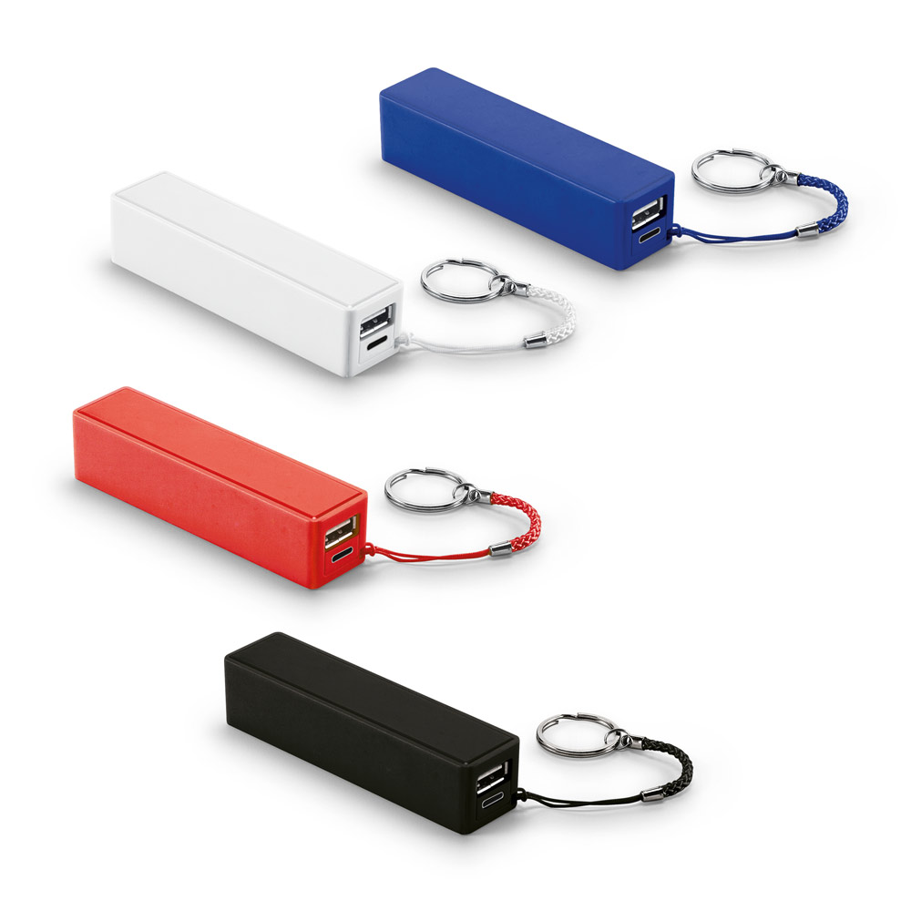 BIT 1. Bateria portátil em ABS com capacidade de 1 200 mAh