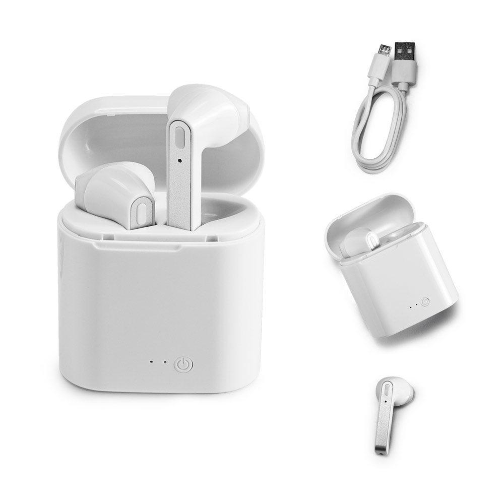 KANDEL. Fones de ouvido wireless em ABS e autonomia de 6h